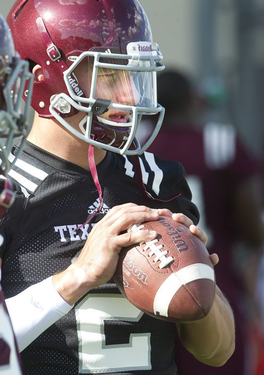 TEXAS A&M FALL FOOBALL PRACTICE
